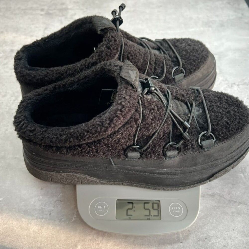 Pajar Jules Waterproof Lace Up Sherpa Nubuck Black Winter Sneaker Mule Womens 7 - Picture 14 of 14